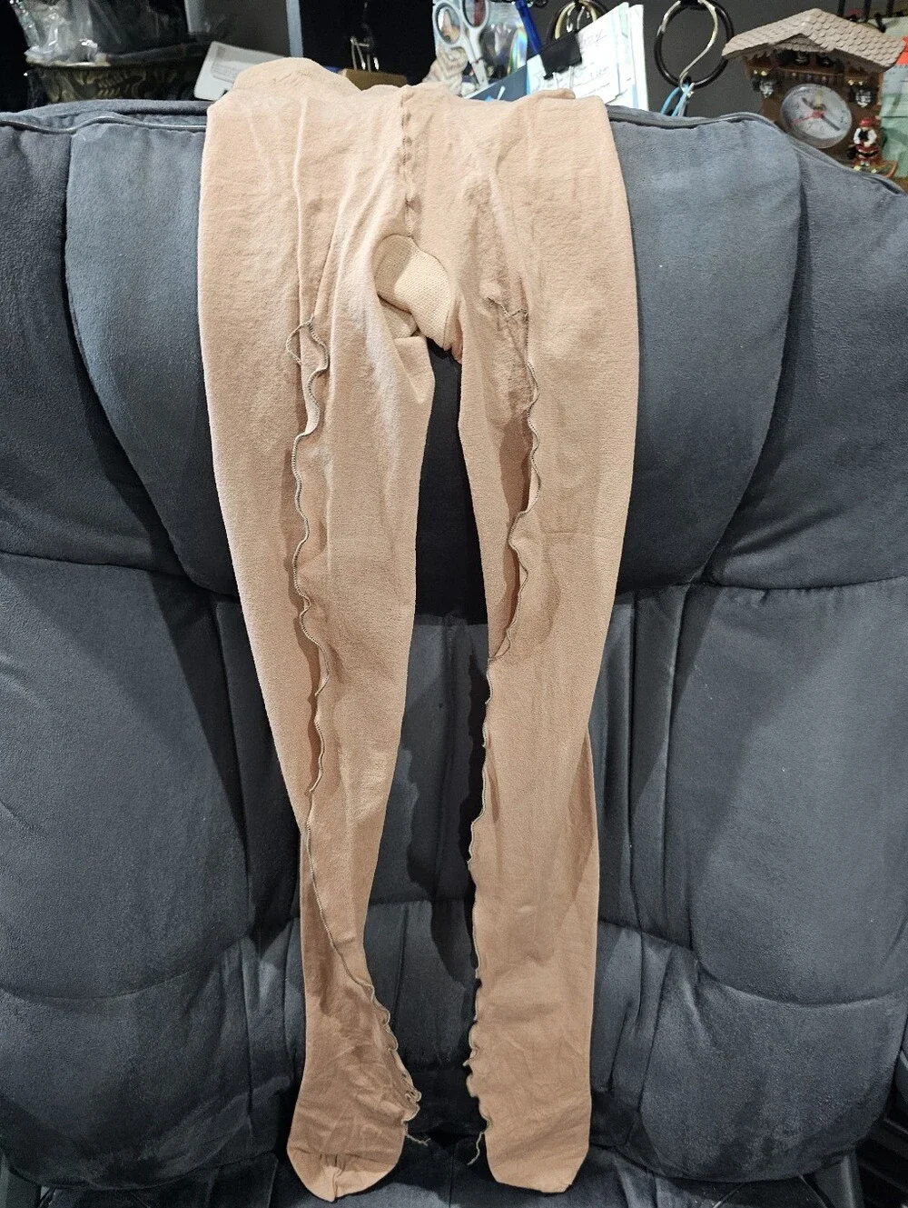 Pin Up Pantyhose Seamed Sandalfoot Size Up to 5'4